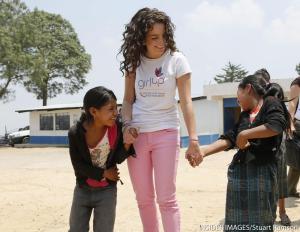 Me with girls from Santa Maria Chiquimula in a Girl Up-supported program (INSIDER IMAGES/Stuart Ramson)